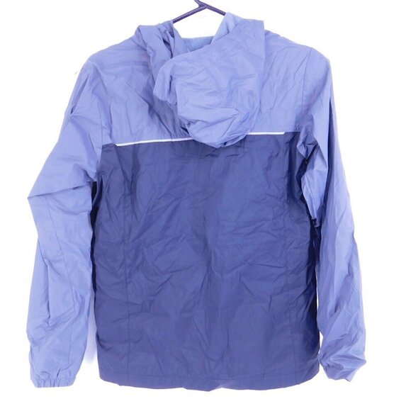 Columbia Boys Jacket Size Large Hood Full Zip Gray Black Youth Pockets - Picture 5 of 5